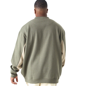 Ensemble de survêtements chauds à manches longues pour sports d'hiver pour adultes Vêtements décontractés Couleur unie Pull à col pour hommes Coupe-vent Respirant - Product Image 6