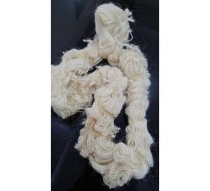 Top vente MOHAIR FIL fibre naturelle Tapis fait Mohair Fil couleur blanche 100% fil d'origine tricot à la main - Product Image 1