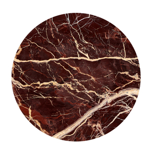 Mesa Auxiliar Moderna Hecha a Mano con Base de Mármol Rojo Natural, Estilo Minimalista de Lujo para Dormitorio, Mesa de Noche Estilo Rústico, Mueble para Sala de Estar - Product Image 4