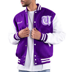 เสื้อแจ็กเก็ตเบสบอลของผู้ชายเสื้อสเวตเตอร์ลำลองสไตล์สตรีทแวร์เท่ๆสำหรับผู้ชาย - Product Image 1