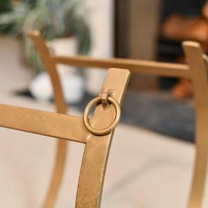 Half Round Wood Holder in Metal with Gold Powder Coated Finished Perfect for Wooden <b>Log</b> Storage Household Outdoor Accessories - Product Image 4