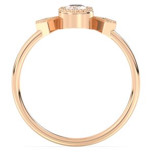 Anillo de Compromiso Solitario de Moissanita con Corte Ovalado de 0.31 Quilates en Oro Sólido de 14K, el Más Vendido de REYES, para Mujer, Certificado por GRA, Joyería Fina - Product Image 6