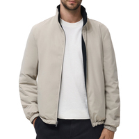 Veste imperméable matelassée réversible pour homme Vestes isolées pour homme Veste chaude coupe-vent rembourrée légère OEM
