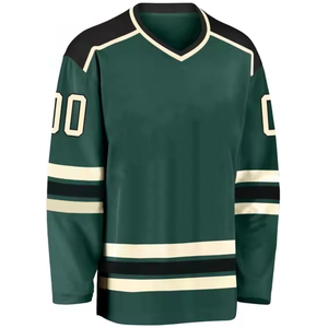 Maillot de hockey sur glace personnalisé pour hommes et femmes, uniforme d'équipe, tissu respirant durable, antibactérien, séchage rapide, taille personnalisable - Product Image 5