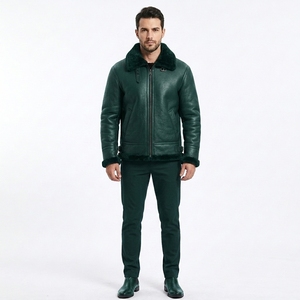 Fabricant de vestes en cuir pour hommes, vente en gros, vêtements d'extérieur décontractés élégants, veste de mode personnalisée, fournisseur de vêtements OEM ODM - Product Image 1