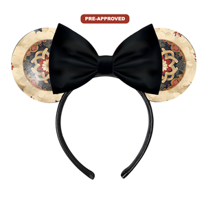 Serre-tête sur mesure avec motif nautique, conçu sur commande, accessoire pour cheveux en forme d'oreilles de souris - Product Image 1