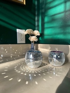 Glass Votive <b>Candle</b> Holder Romantic Stained Mosaic <b>Tealight</b> <b>Candle</b> Holder Handmade Cracked Aromatherapy <b>Candle</b> Lamp - Product Image 6