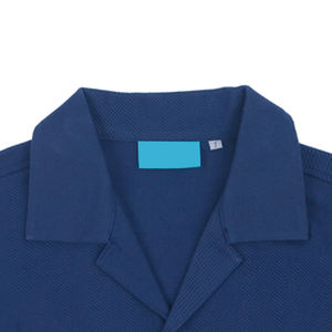 OEM ODM personalizado para mujer recortada de manga corta camisas de trabajo con bordado Impresión de negocios corporativos Oficina Blusa Proveedor - Product Image 3