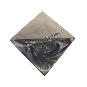 Posavasos cuadrado de madera y resina ecológico de la mejor calidad para decoración de escritorio y mesa de centro de oficina en casa - Product Image 1