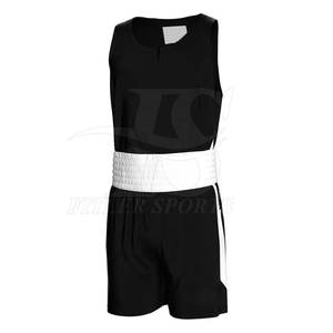 Combinaisons de boxe pour hommes, style 2025, couleurs personnalisées, 100% coton, respirantes, séchage rapide, service OEM, fabriquées au Pakistan - Product Image 1