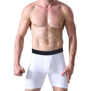 Calzoncillos Bóxer Personalizados al por Mayor para Hombre, Diseño de Color Sólido, Ajustados, Cómodos, Transpirables, de Tiro Medio - Product Image 5