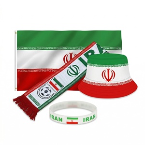 2026 Iran World Soccer Fan Accessories Merchandise Products Souvenirs Flags <b>Hats</b> Caps Scarfs Cup Bracelets Sets Fan Zone Gifts - Product Image 1