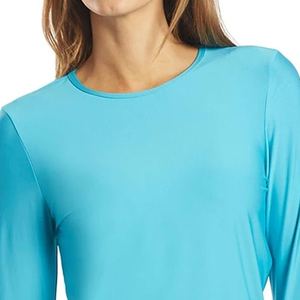 Camisa de mujer de alta compresión de manga larga gimnasio Yoga Running Top transpirable sin costuras Fitness Activewear con diseño de secado rápido - Product Image 4