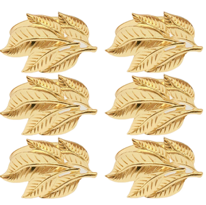 Servilletero de diseño de hoja de oro de Metal de gran oferta para boda restaurante Hotel y propósito de regalo - Product Image 3