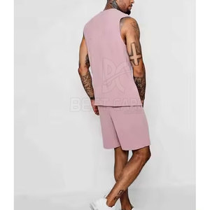 Respirant hommes sans manches ensemble court pour se prélasser hommes sans manches ensemble court pour l'extérieur - Product Image 3