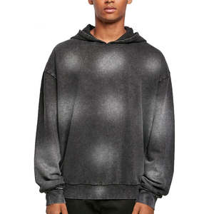 Sweat-shirts personnalisés pour hommes en molleton 100% coton biologique imprimé, effet délavé, pour la saison hivernale - Product Image 1