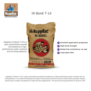 Adhésif pour carrelage, colle à base de ciment, polymère et ciment, résistant à l'eau, pour carrelage en céramique et porcelaine, utilisation au sol - Product Image 6