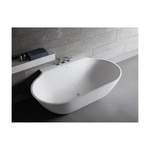 Marble Luxury Bath Tub Spa Customized Oval Shape for Home Resort Hotel Made Manufacturer