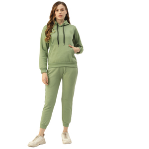 Survêtements imprimés pour femmes les plus vendus en 2025 – Ensemble deux pièces tendance à capuche pour le jogging en extérieur, 100 % coton léger - Product Image 1