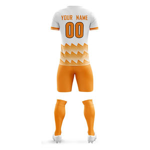 Ensemble de maillots de football unisexe de haute qualité pour jeunes Design unique Impression par sublimation Haut respirant Découpe automatisée pour le sport des enfants - Product Image 4