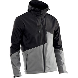 Chaqueta de Material Softshell de poliéster de alta calidad para hombre, chaqueta personalizada sólida Lisa a prueba de viento, transpirable, cálida y ligera para hombre - Product Image 1