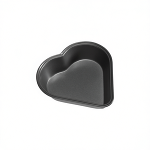 LA DOLCETTERIA 5076 Juego de Moldes para Pastel en Forma de Corazón de Aluminio Antiadherente, 2 Piezas (10 cm) para Platos y Moldes para Hornear GP y ME - Product Image 2