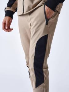 Último diseño de parche al por mayor chándales marca personalizada cálida invierno cremallera Sudadera con capucha y pantalones de chándal conjuntos de 2 piezas - Product Image 5