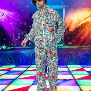 ชุดวอร์มสำหรับผู้ชายชุดวอร์มเข้ารูปพิมพ์ลายซับลิเมชันแบบสีพื้น - Product Image 5