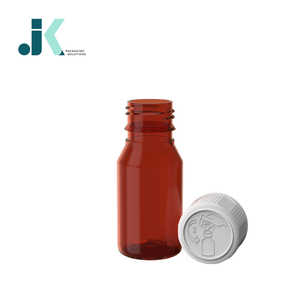 Bouteille de sirop PET de 45 ml, ronde et carrée, avec couvercle CR, ambre, meilleur prix, usine du Vietnam - M0768 - Product Image 2