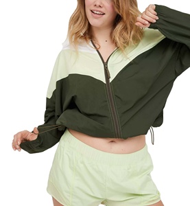 Chaqueta Cortavientos para Mujer con Logotipo Personalizado al por Mayor, Estilo Nuevo, Chaqueta Cortavientos con Cremallera Completa para Mujer, Superventas - Product Image 3