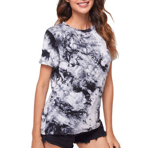T-shirt en coton de haute qualité pour femme, nouvelle collection, manches courtes, col rond, couleur unie, logo personnalisé, décontracté, 180g, anti-boulochage - Product Image 1
