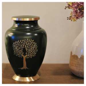 Premium Handmade Brass Cremation Urns <b>Funeral</b> Urns Supplier Manufacturer Exporter from India - Product Image 3