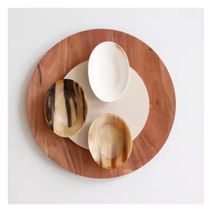 Cuencos para servir hechos a mano con un diseño de resina de color cuerno creativo Ideal como frutero o ensaladeras para el hogar y la vajilla de cocina - Product Image 1