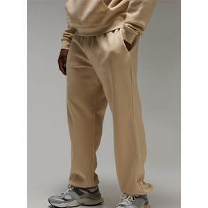 Pantalon en coton lavé surdimensionné pour homme Coupe ample Pantalon droit à jambes larges - Product Image 4