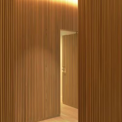 Modern Design 100% Polyester Fiber Acoustic Wall Panels Soundproof for Hotel & Apartment Competitive Price Rubber Wood Style