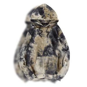 2026 Vente en gros de sweats à capuche en coton multicolores de haute qualité, vierges, personnalisables, pour femmes et hommes, hiver, surdimensionnés, en tissu tie-dye - Product Image 4