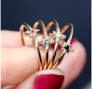 Haute qualité 14K diamant or étoile du nord mignon cadeau de mariage d'été meilleur prix du fabricant indien avec rubis comme pierre principale - Product Image 4