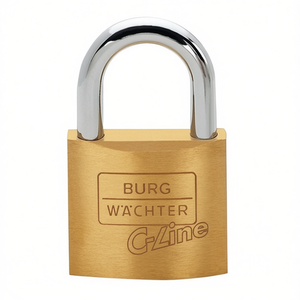 Burg-Wchter 222 40mm Brass Cylinder <b>Padlock</b> Keyed Differently for Fencing Trellis & Gates - Product Image 3
