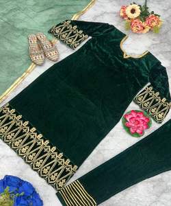 สุภาพสตรีคอร์ติสในผ้าฝ้ายเรยอนชุดสูทอานาร์คาลี่ออกแบบแฟชั่นล่าสุดพร้อมแจ็คเก็ตดูปัตต้าชุดปาร์ตี้อินเดียในราคาขายส่ง - Product Image 6