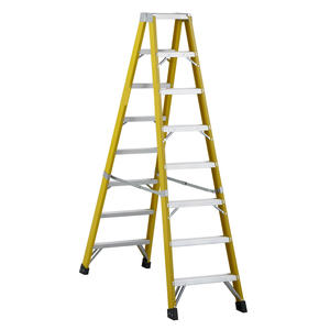 บันไดพับได้สองชั้นแบบทันสมัยบันไดบ้านคู่ใช้งานในอุตสาหกรรมใช้ในบ้านน้ำหนัก150กก. บันไดกันลื่นแบบกว้าง - Product Image 4