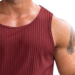 Camiseta sin Mangas Deportiva para Hombre, 210 g/m², Algodón Transpirable que Absorbe la Humedad, Antiencogimiento, Alta Calidad - Product Image 2