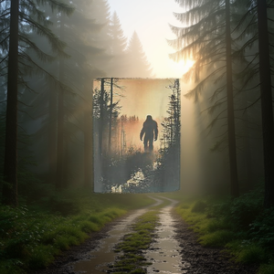 Maglietta promozionale a maniche lunghe Sasquatch Bigfoot per Yeti Cryptid - Product Image 3