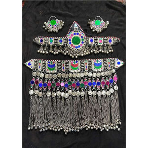 Nouveau En Acier Inoxydable Antique À La Main Colliers Boucles D'oreilles Ensembles De Bijoux Élégant Vintage Afghani Style Ensemble Personnalisé Emballage Partie - Product Image 2