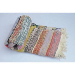 Nouvel arrivage de grand tapis Chindi multicolore tapis en coton lavable fait à la main pour la décoration intérieure salon décoration de sol tapis de chiffon - Product Image 4