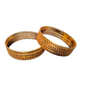 Bracelets de qualité supérieure avec bracelets à la mode de forme ronde plaqués or 22CT à vendre par les exportateurs indiens - Product Image 1