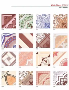 Vistaar Marque Poinçon en relief Designer Céramique Brillant Glacé Rustique Surface Rectifiée Carreaux de sol 12x12 16x16 30x30cm - Product Image 6