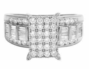 Anillo de compromiso de moissanita con diseño de forma cuadrada de lujo en plata de ley 925, joyería nupcial para boda para mujer, regalo de aniversario - Product Image 6