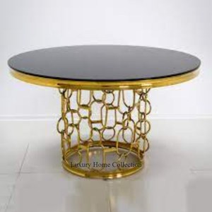 Home Decorative Metal Side <b>Table</b> Unique Design Admirable Look <b>Coffee</b> and Drinkable <b>Table</b> With Black Color <b>Round</b> <b>Marble</b> Supplies - Product Image 1