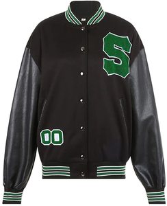 Wholesale Women Custom Logo Unisex Baseball Varsity <b>Jacket</b> - Product Image 2