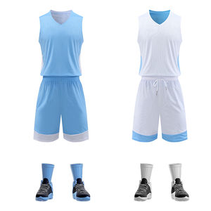 BSCI Sportswear Custom Basketball Jersey Short Set 100% Poliéster Transpirable Tallas grandes Opciones Diseñe su propio patrón personalizado - Product Image 5